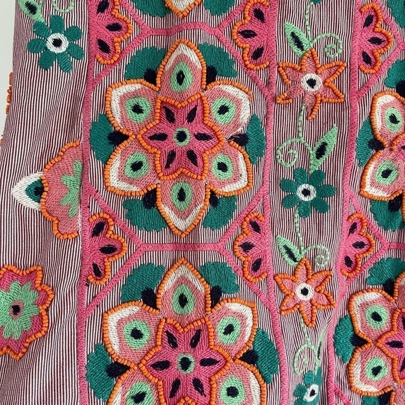 Anthropologie Embroidered and Appliquéd Beaded Shift Dress - 2 - Picture 7 of 10